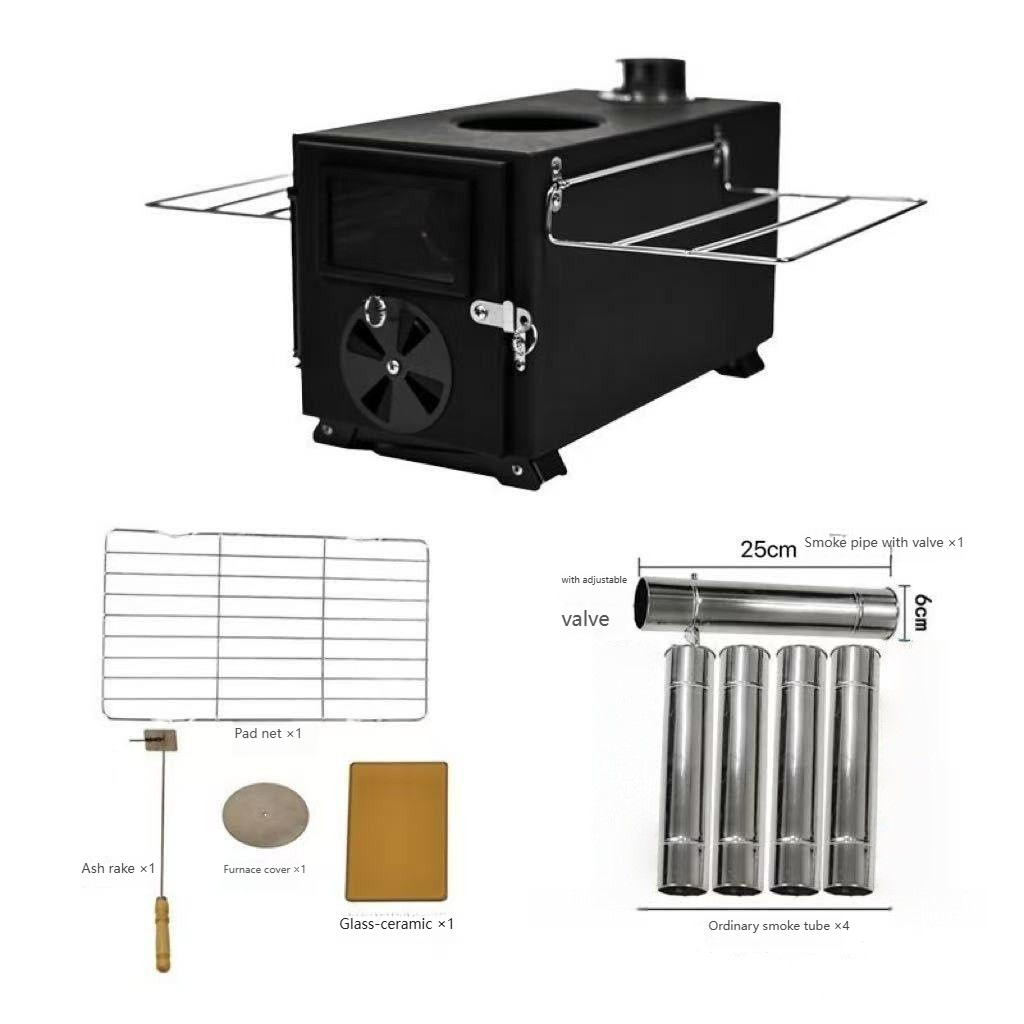 Camping Cooking - 2026new Camping Carbon Steel Wood-Burning Stove