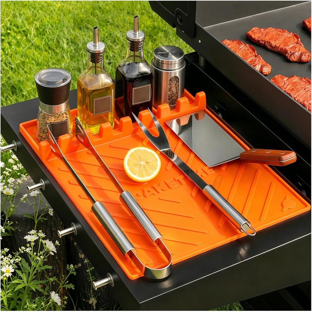 Camping Cooking - Silicone Grill Mats or Griddle Accessories