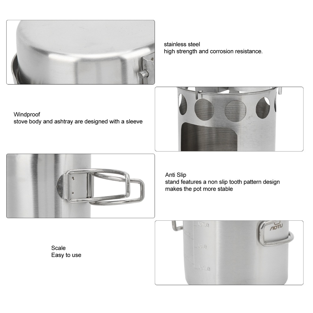 Durable Stainless Steel Campin - Camping Cooking Sets ulasan dan harga