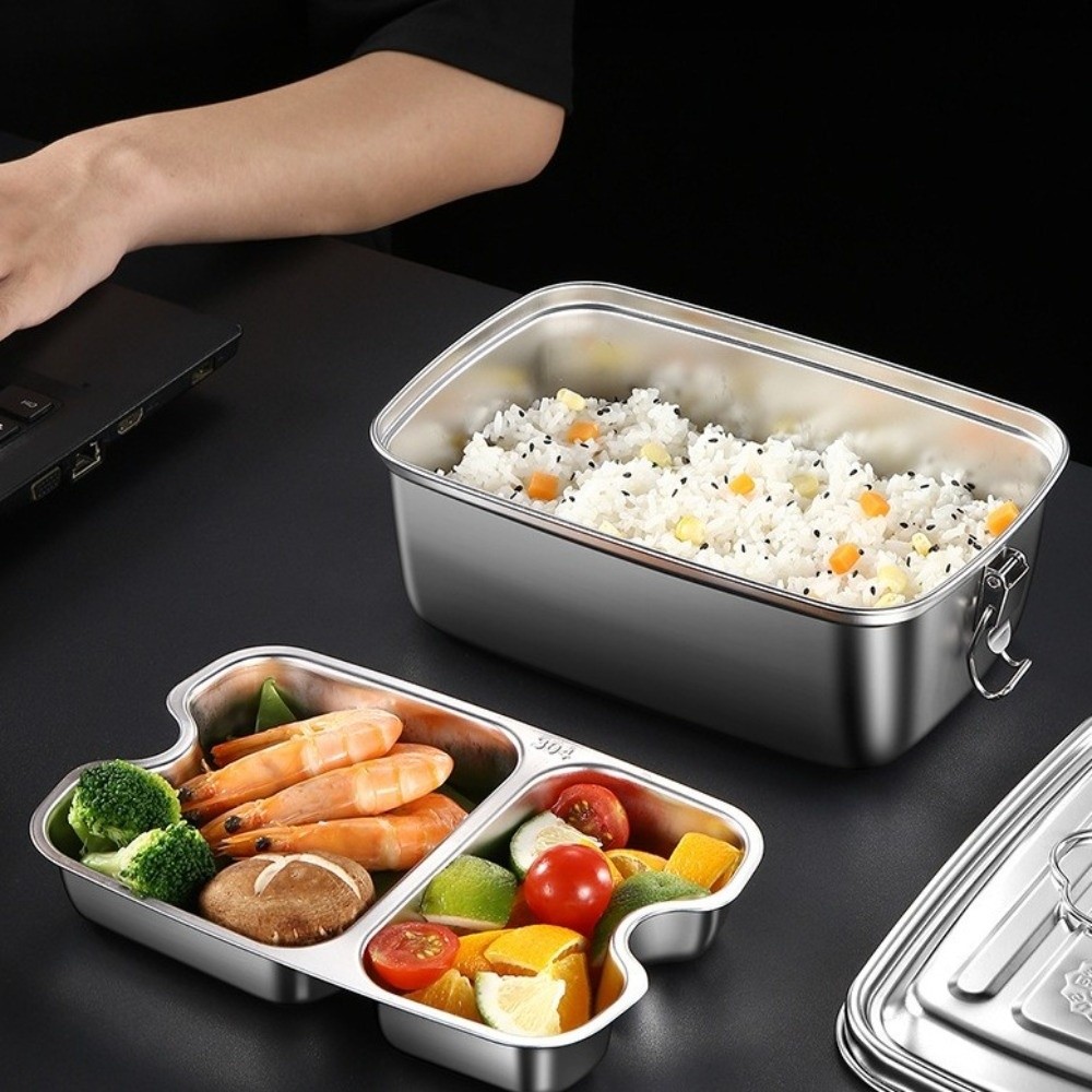 Double-layer Stainless Steel L - Camping Cooking Box ulasan dan harga