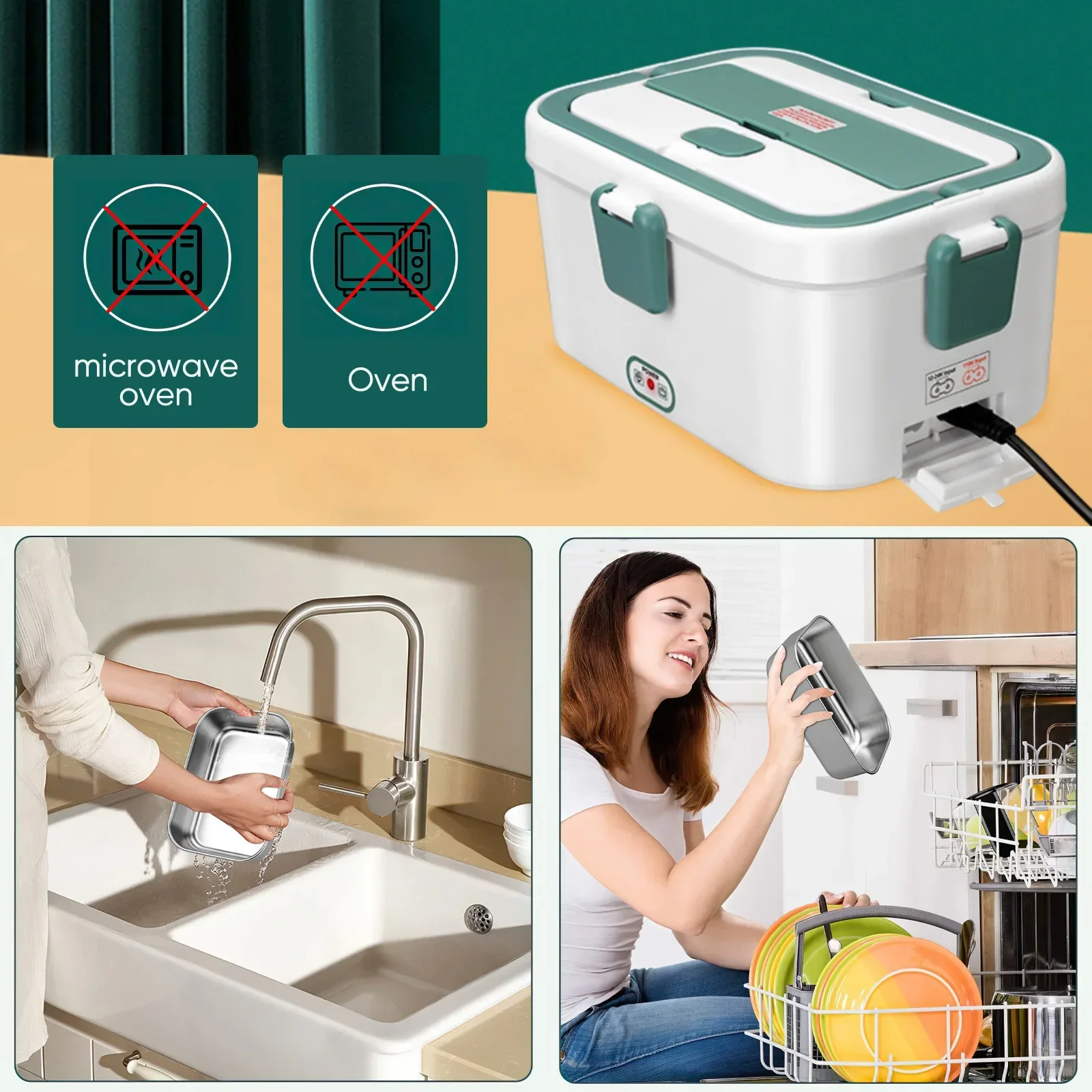 Electric Lunch Box Food Warmer - Camping Cooking Food ulasan dan harga