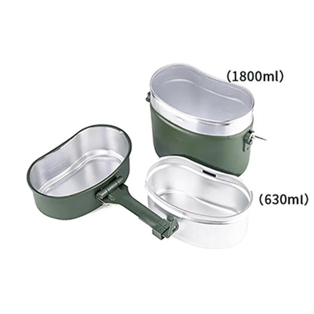3 Pcs Aluminum Lunch Box Set 6 - Camping Cooking Set Compact ulasan dan harga