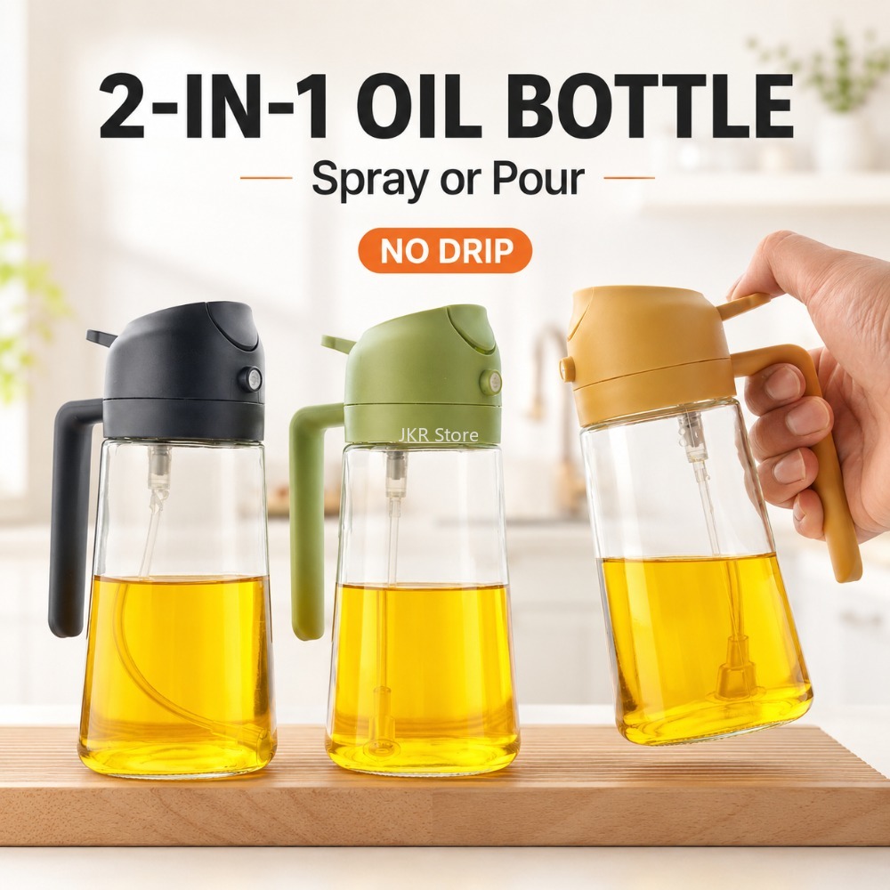 2 in 1 Olive Oil Sprayer Dispe - Camping Cooking ulasan dan harga