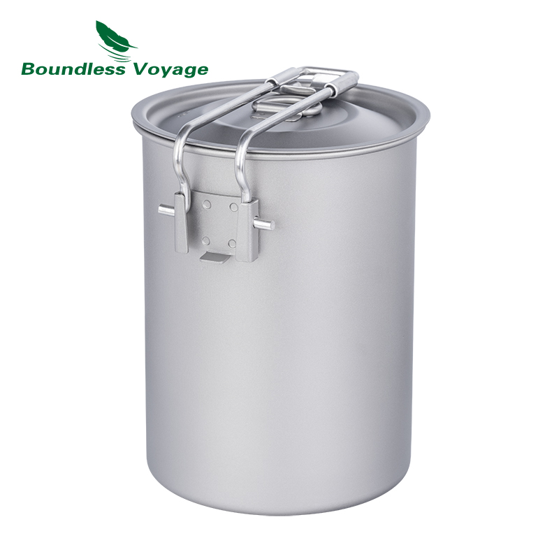 Boundless Voyage 900ml Titaniu - Camping Cooking Pot With Lid ulasan dan harga