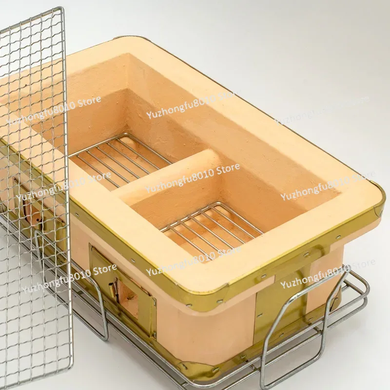Large Rectangle Charcoal Grill - Japanese Camping Cooking ulasan dan harga