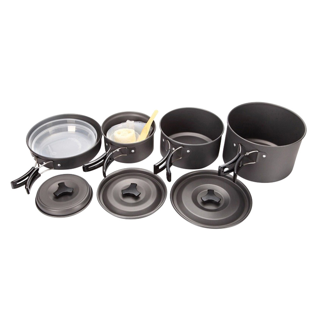 1Set Compact Camping Cookware  - Camping Cooking Set Compact ulasan dan harga