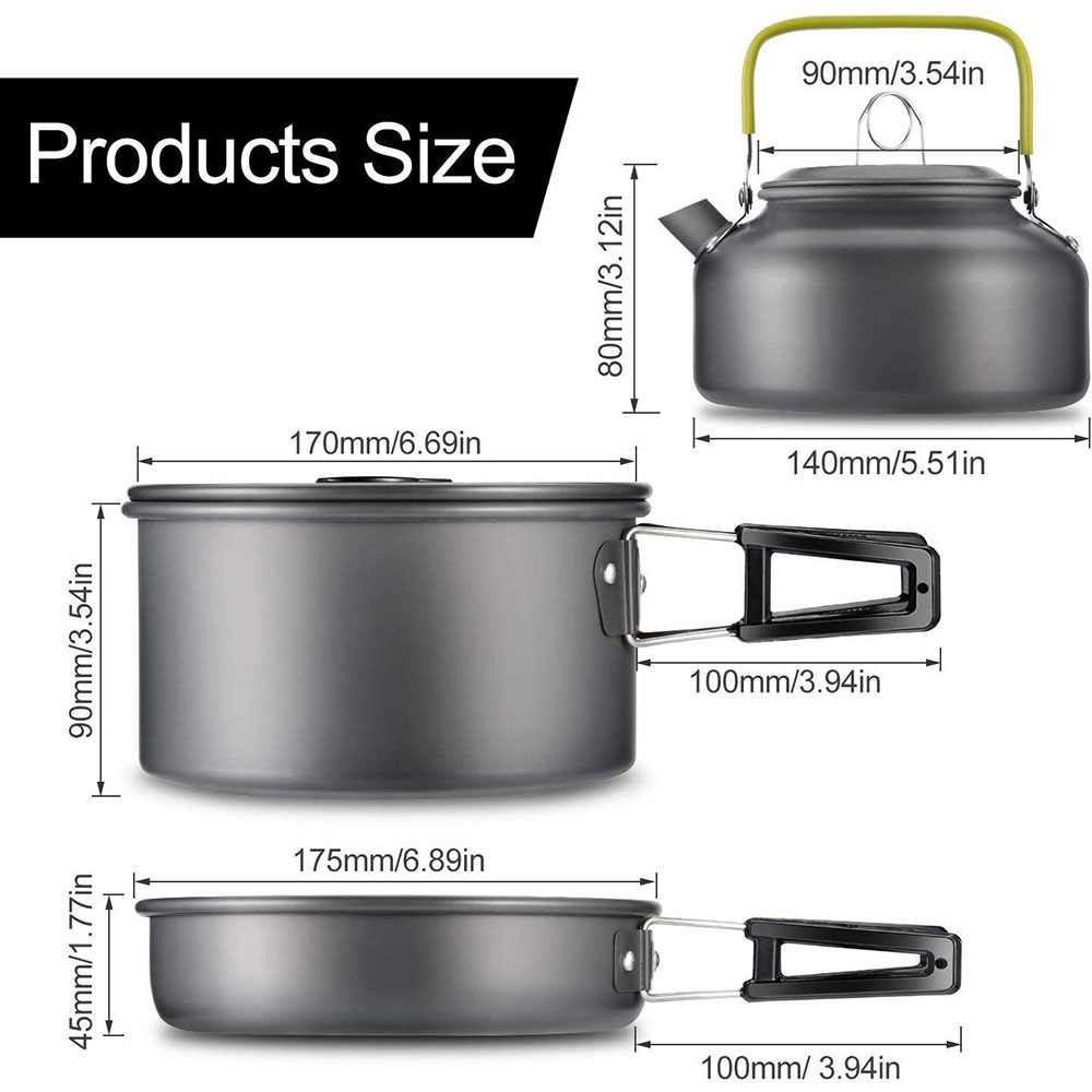 Outdoor Camping Cookware Set M - Camping Cooking Sets ulasan dan harga